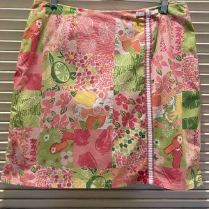 Tahiti reef club skort petite sz 10 P